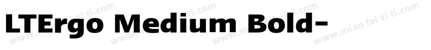 LTErgo Medium Bold字体转换